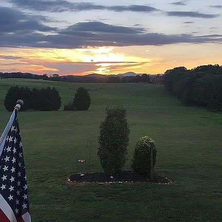 Back deck Sunset views