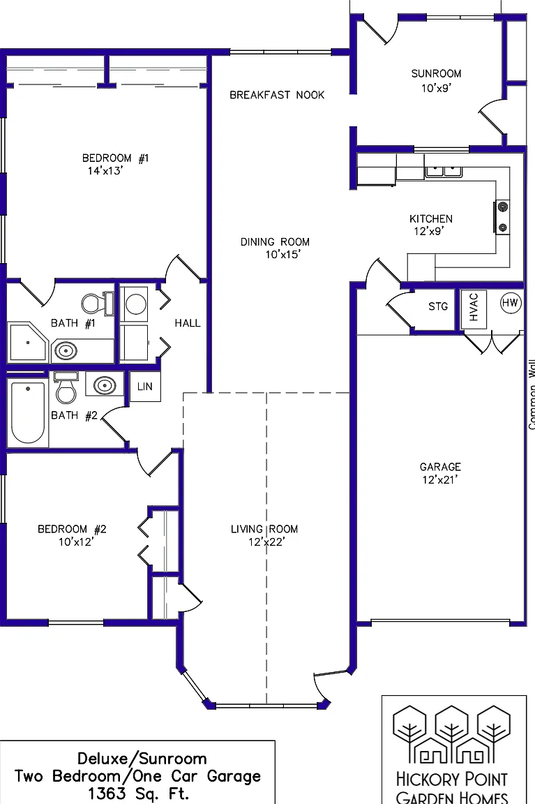 2 bed, 1363 sqft, $2,865 — Photo 2