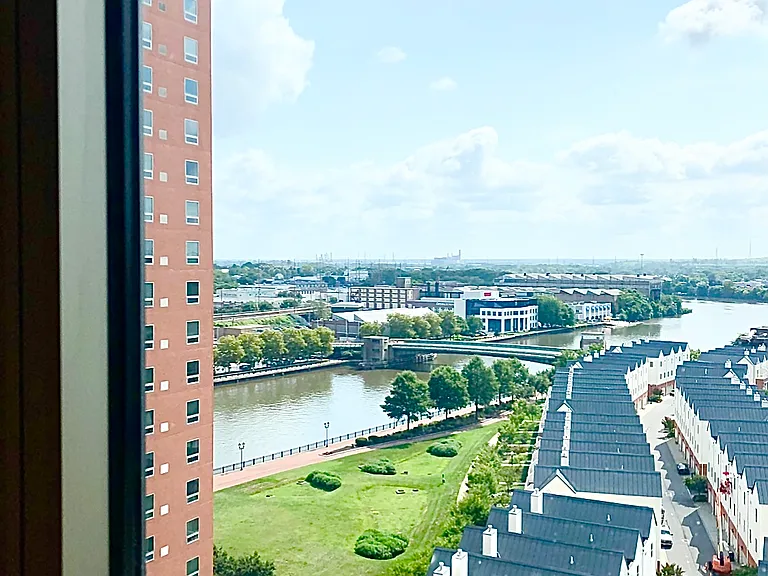 VIEW FROM ONE OF THE BEDROOMS