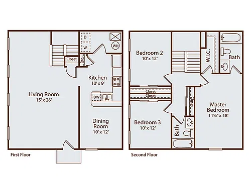 Floor plan Broadsworth Townhome III