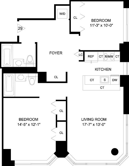 2nd image of 320 W 38th St APT 1729