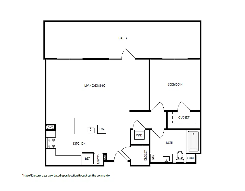 Floor plan 1x1d