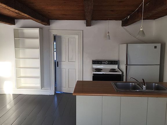 Large sunny kitchen.