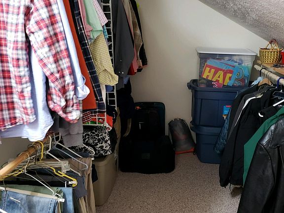 Walk in closet each bedroom 