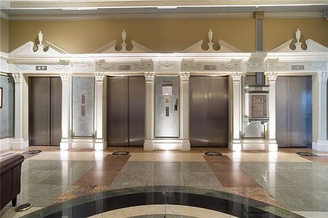 Elevators re-done in vintage original historical landmark look