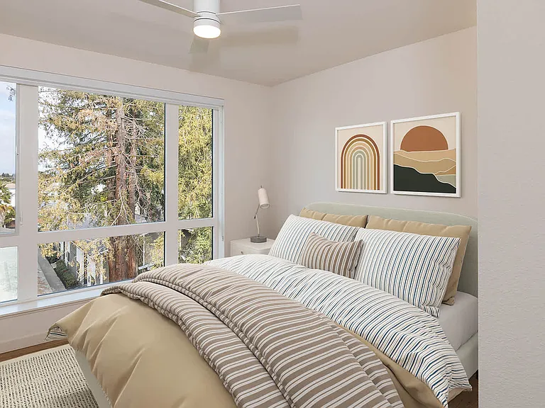 Bedroom with Hard Surface Flooring