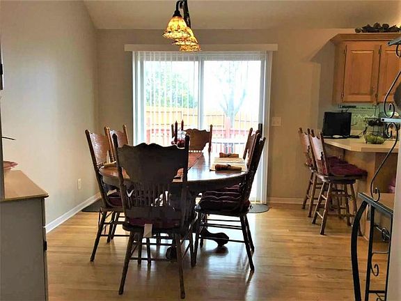 Formal dining area featuring hardwood floors.  The dining area measures approximately 10' x 12.'