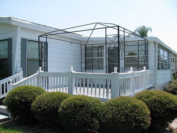 Rear, west, deck