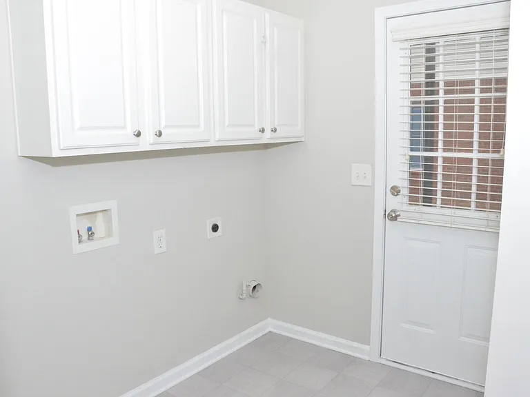 Laundry area and access to back patio