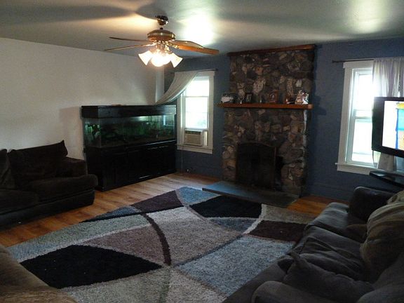 LIVING ROOM W/FIREPLACE, HW FLOORS