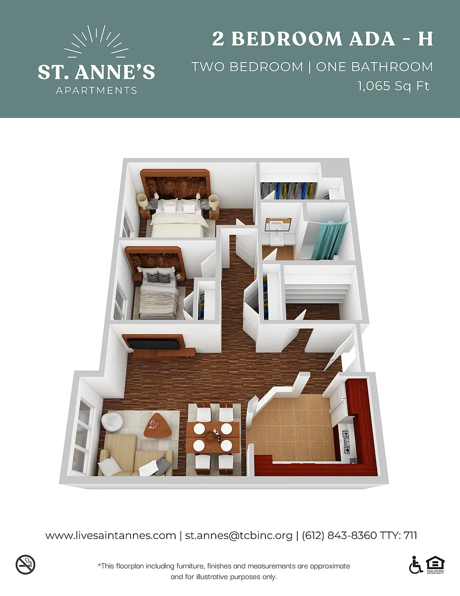 Floor plan 2 Bedroom