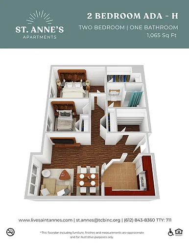 Floor plan 2 Bedroom