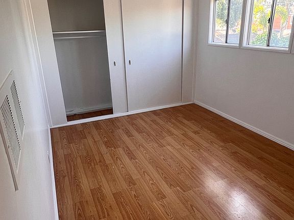 freshly painted large bedroom