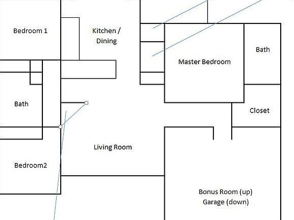 Approximate floor plan.