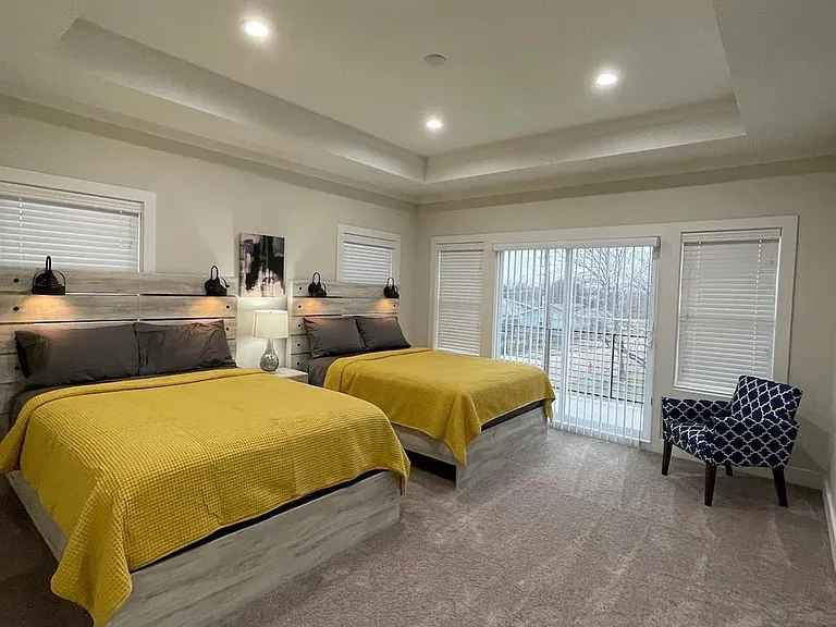 Smaller Master with attached balcony and Full Bathroom!
