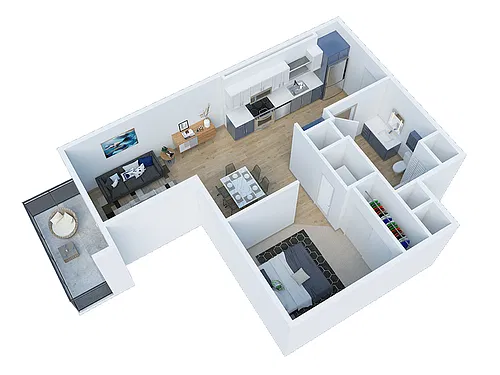 Floor plan I Bedroom J