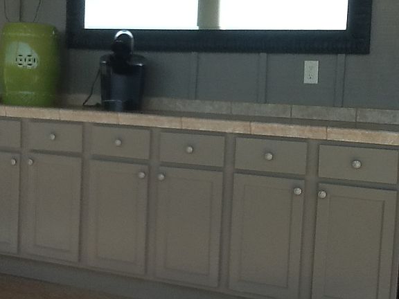 Cupboards and lanai tile