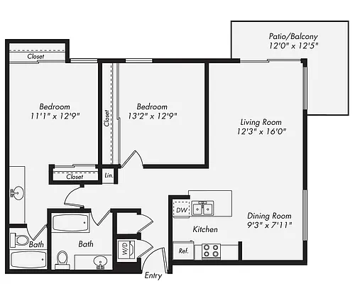 Floor plan B4-WD