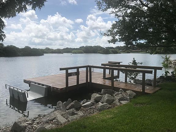Dock with kayak launch