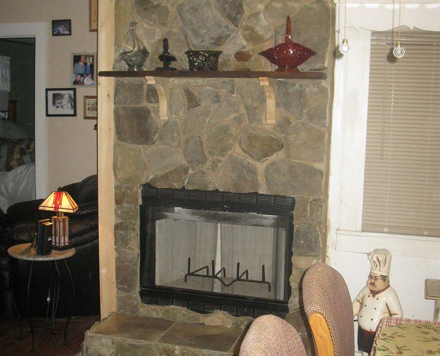 Custom Stone work fireplace