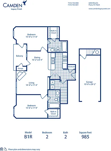 Floor plan B1R