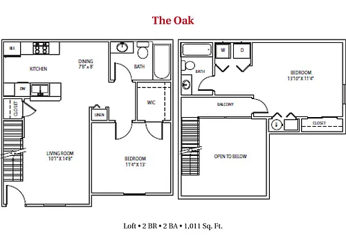 Floor plan The Oak
