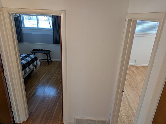 Bedroom 1 (right) and 2 (left) Hallway
