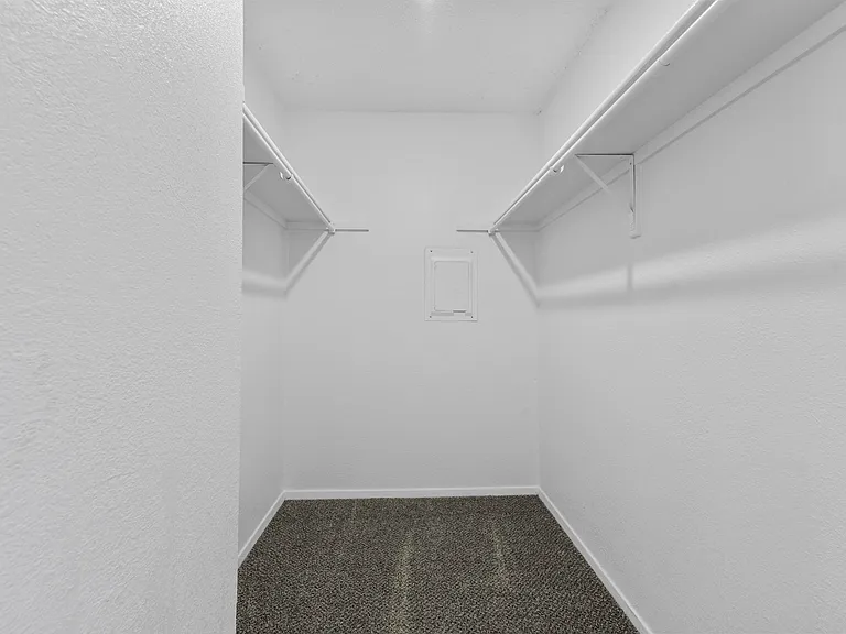 Spacious closets and storage space