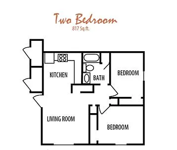 Floor plan Two Bedroom
