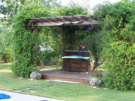 Pargola Covered with Wistoria