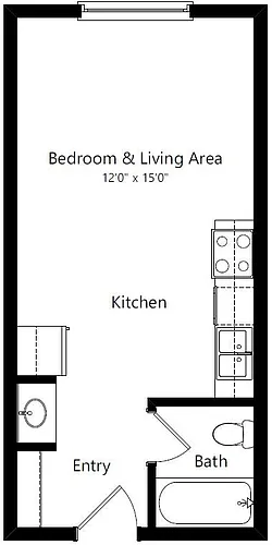 Floor plan Studio