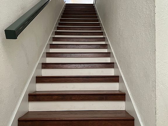 Interior stairway to living area