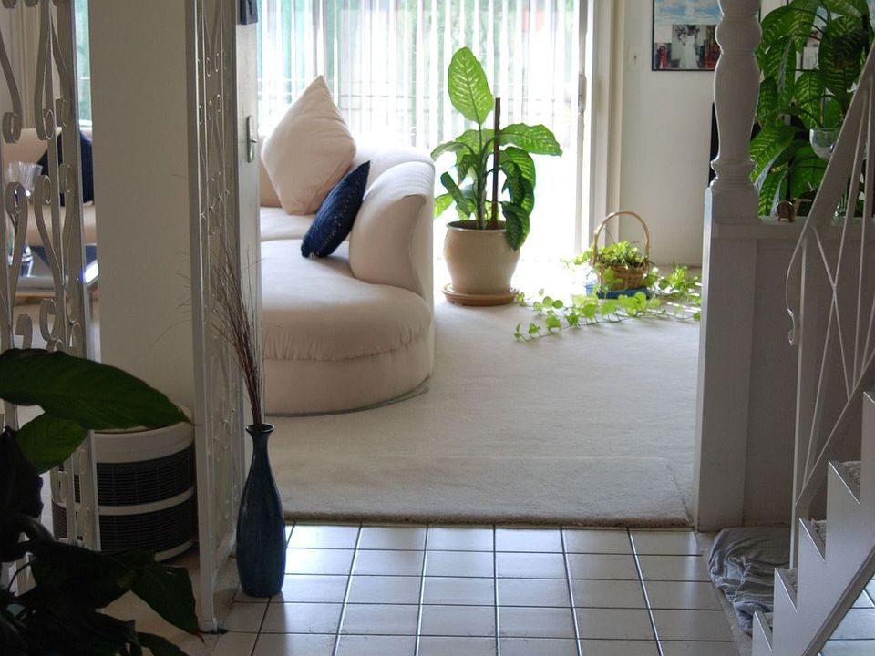 Entering the house
