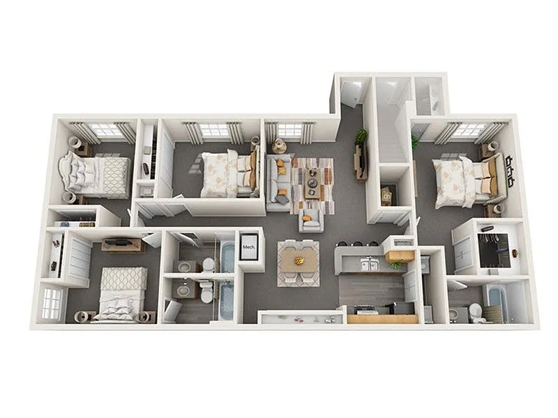 Floor plan 4 BRM