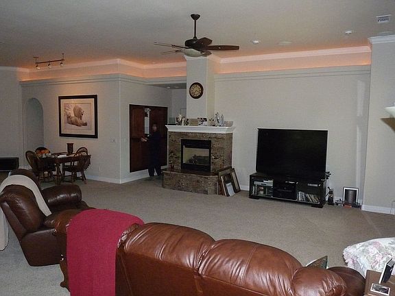 Open concept Great Room with Granite Fireplace