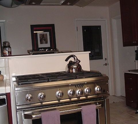 Gas Stainless Stove w/Italian Hood