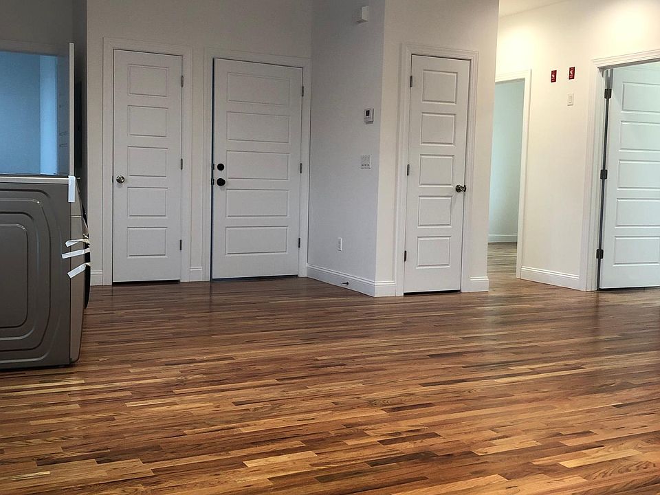 Spacious rooms with beautiful wood flooring. Plentiful storage spaces and closets around the apartment.