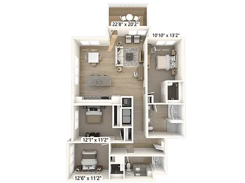 Floor plan C2-B-1