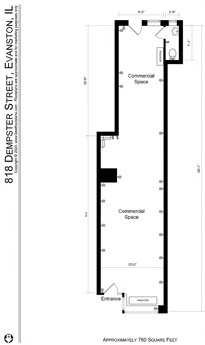 Floor plan Commercial Space