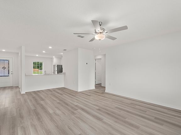 The kitchen of the Vero overlooks the family room