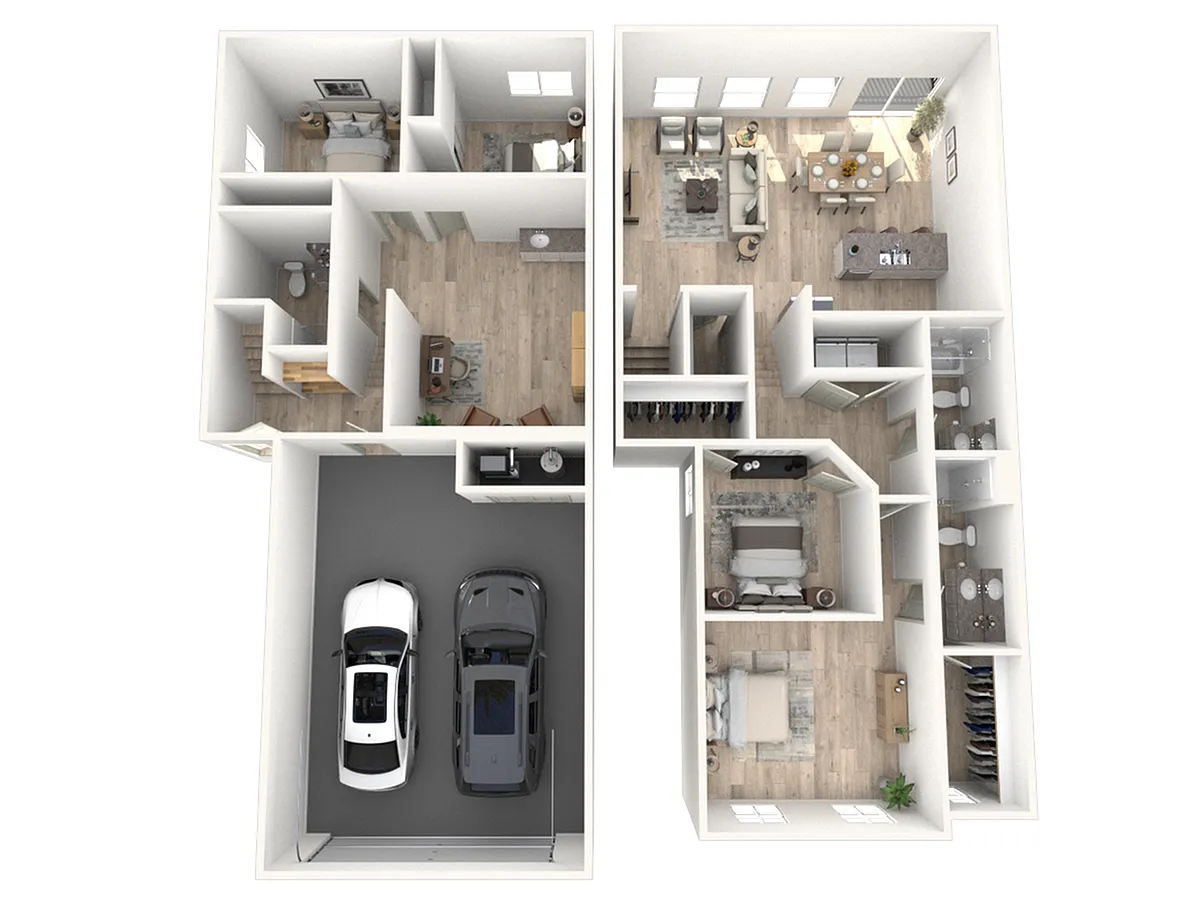 Floor plan 4 x 3 - North