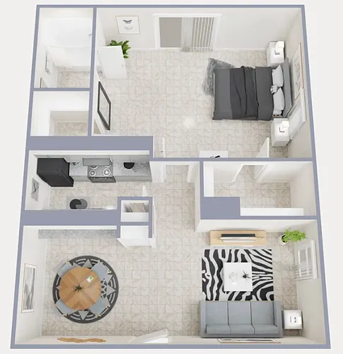 Floor plan 1 BR