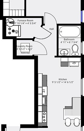 Open floorplan (kitchen/living room)