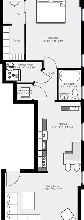 Open floorplan (kitchen/living room)
