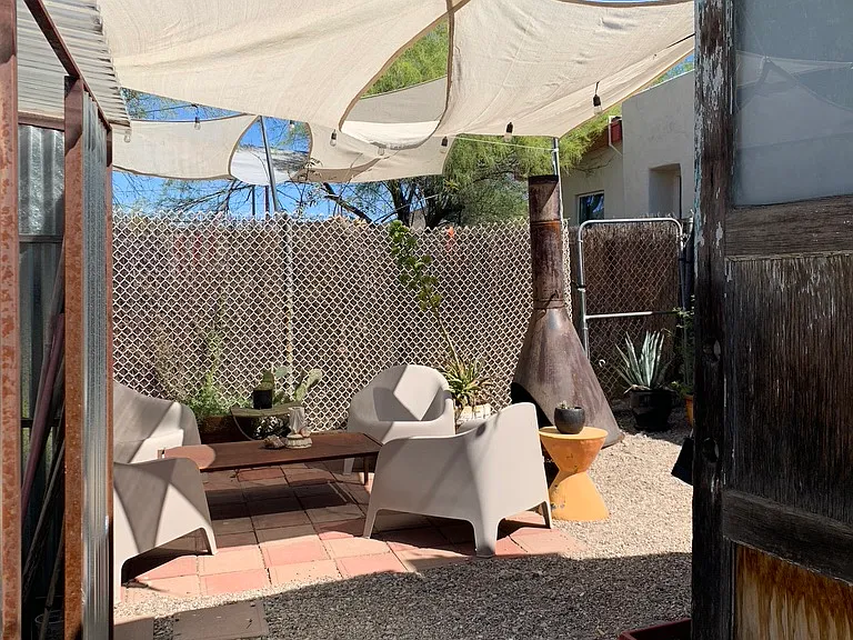 Backyard area