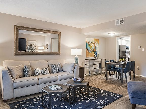 Ascend Midtown apartment living and dining space