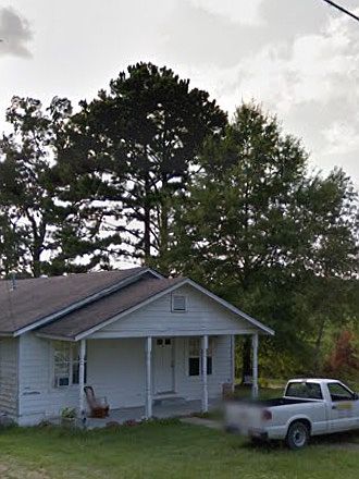 The front view of house.