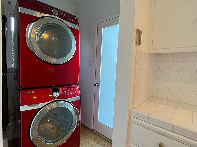 Laundry & Backdoor, off kitchen