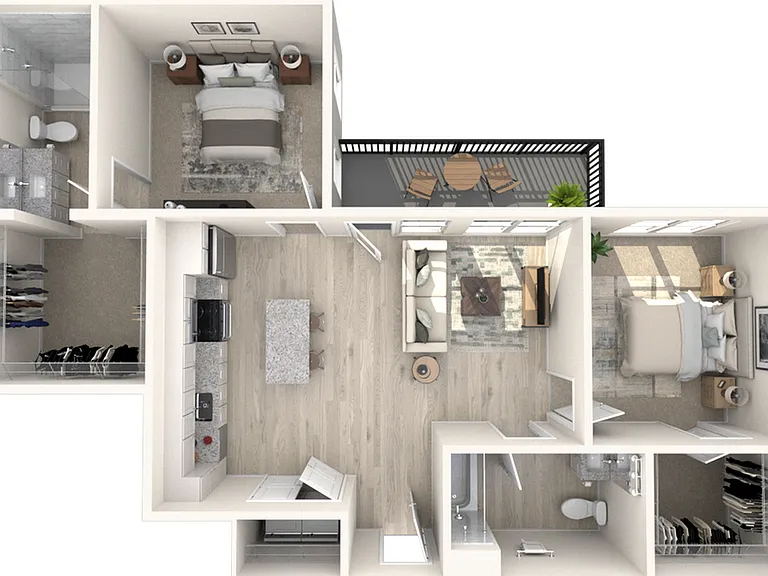 B3.0 | Two Bedroom, Two Bathroom B3.0 | Two Bedroom, Two Bathroom