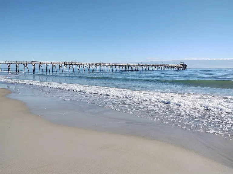 The beach is a short walk away!